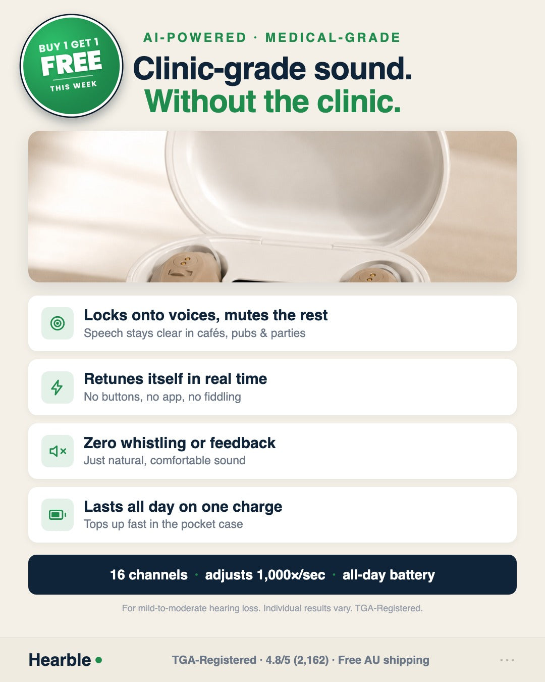 HEARBLE: Hearing aids