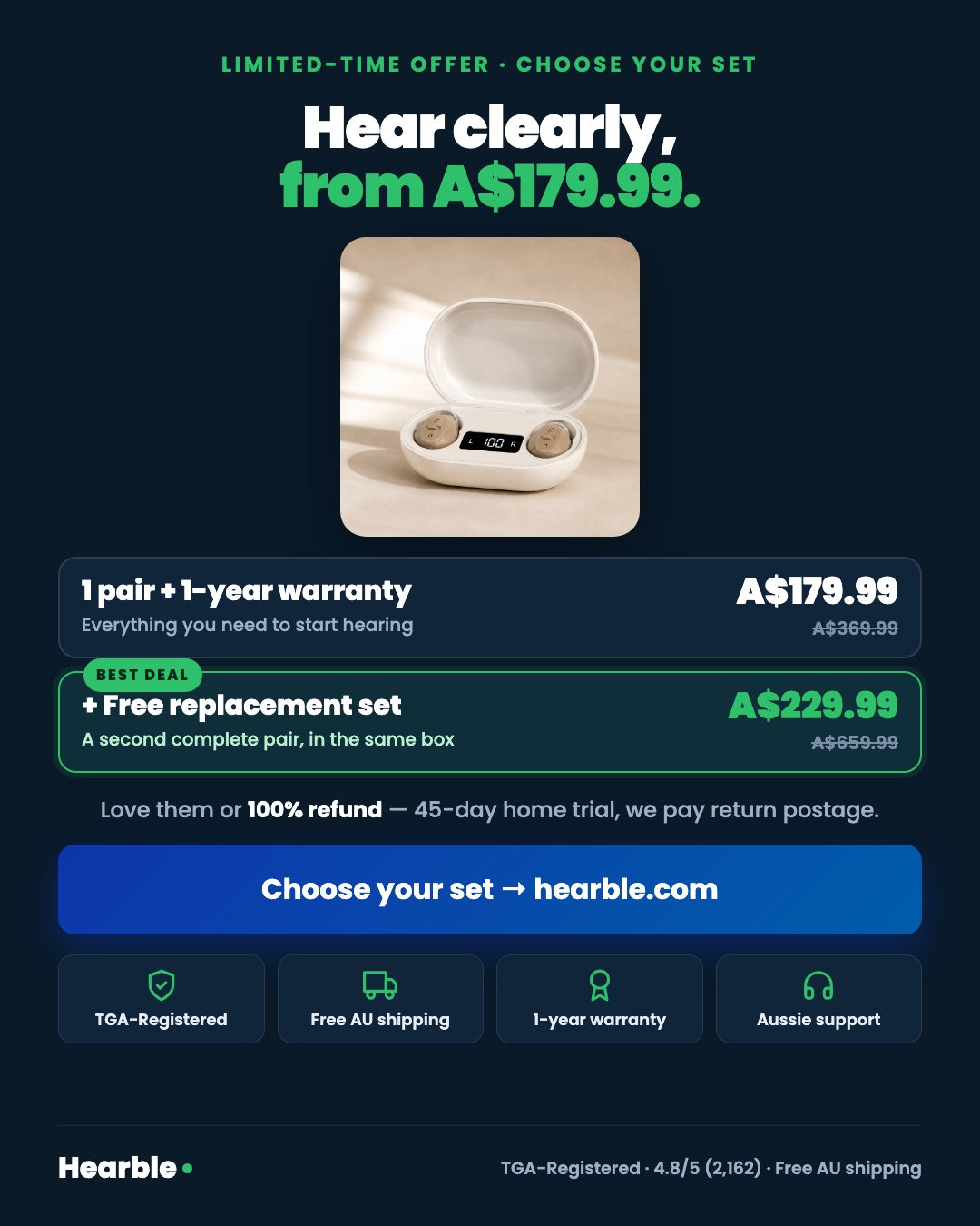 HEARBLE® : Hearing aids